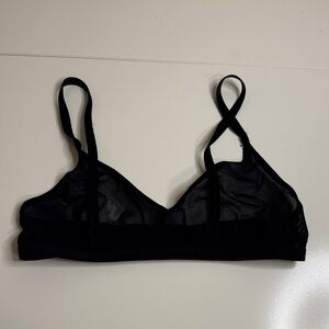 Negative underwear Sieve Non-Wire bra black 2